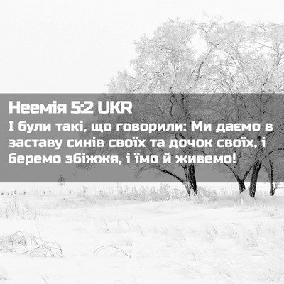 Picture 02 - Неемія 5:2 UKR - І були такі, що говорили: Ми - Bible Verse Picture