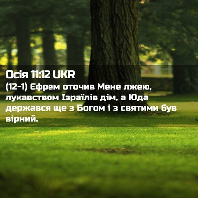 Picture 02 - Осія 11:12 UKR - (12-1) Єфрем оточив Мене лжею, - Bible Verse Picture