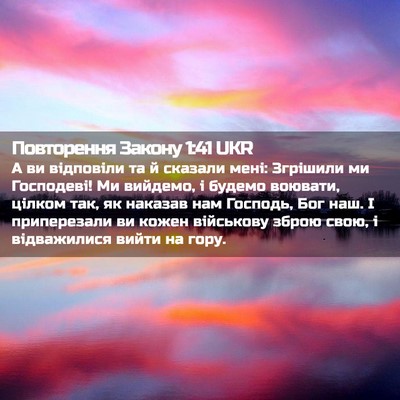 Picture 02 - Повторення Закону 1:41 UKR - А ви відповіли та й сказали - Bible Verse Picture