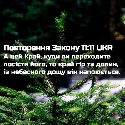 Picture 02 - Повторення Закону 11:11 UKR - А цей Край, куди ви - Bible Verse Picture