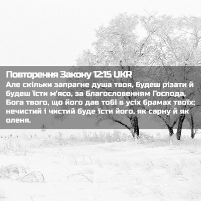 Picture 02 - Повторення Закону 12:15 UKR - Але скільки запрагне душа - Bible Verse Picture
