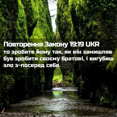 Picture 02 - Повторення Закону 19:19 UKR - то зробите йому так, як він - Bible Verse Picture