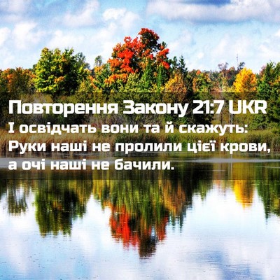 Picture 02 - Повторення Закону 21:7 UKR - І освідчать вони та й - Bible Verse Picture