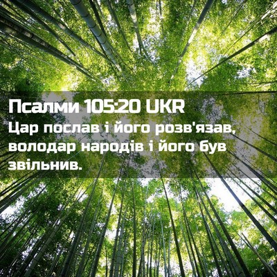 Picture 02 - Псалми 105:20 UKR - Цар послав і його - Bible Verse Picture