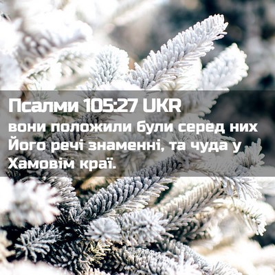 Picture 02 - Псалми 105:27 UKR - вони положили були серед - Bible Verse Picture
