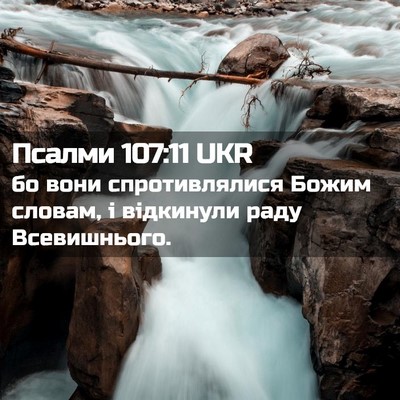 Picture 02 - Псалми 107:11 UKR - бо вони спротивлялися - Bible Verse Picture