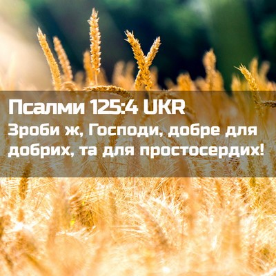 Picture 02 - Псалми 125:4 UKR - Зроби ж, Господи, добре для - Bible Verse Picture