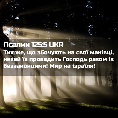Picture 02 - Псалми 125:5 UKR - Тих же, що збочують на свої - Bible Verse Picture