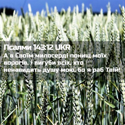 Picture 02 - Псалми 143:12 UKR - А в Своїм милосерді понищ - Bible Verse Picture