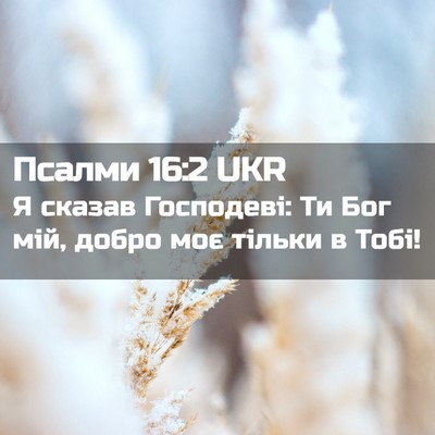 Picture 02 - Псалми 16:2 UKR - Я сказав Господеві: Ти Бог - Bible Verse Picture