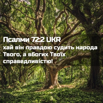 Picture 02 - Псалми 72:2 UKR - хай він правдою судить - Bible Verse Picture
