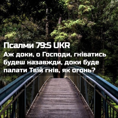 Picture 02 - Псалми 79:5 UKR - Аж доки, о Господи, - Bible Verse Picture