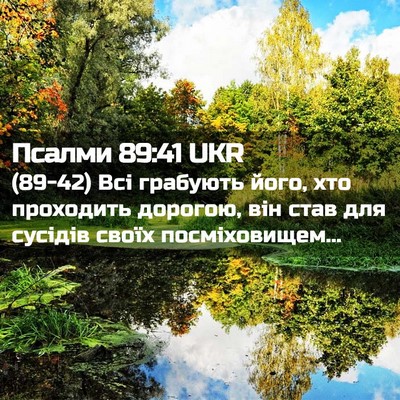 Picture 02 - Псалми 89:41 UKR - (89-42) Всі грабують його, хто - Bible Verse Picture