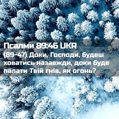 Picture 02 - Псалми 89:46 UKR - (89-47) Доки, Господи, будеш - Bible Verse Picture