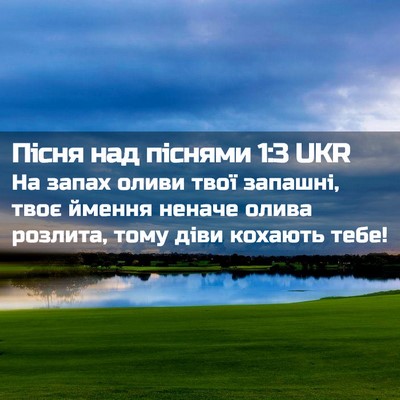 Picture 02 - Пісня над піснями 1:3 UKR - На запах оливи твої - Bible Verse Picture