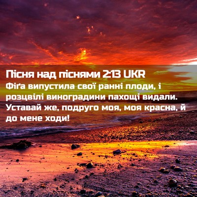 Picture 02 - Пісня над піснями 2:13 UKR - Фіґа випустила свої ранні - Bible Verse Picture
