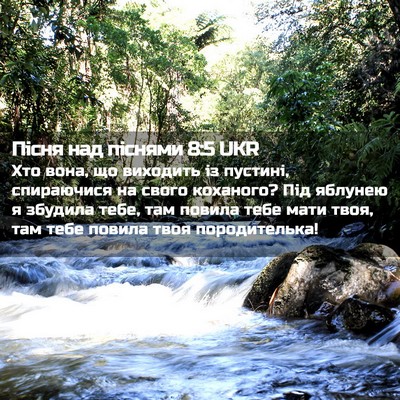 Picture 02 - Пісня над піснями 8:5 UKR - Хто вона, що виходить із - Bible Verse Picture