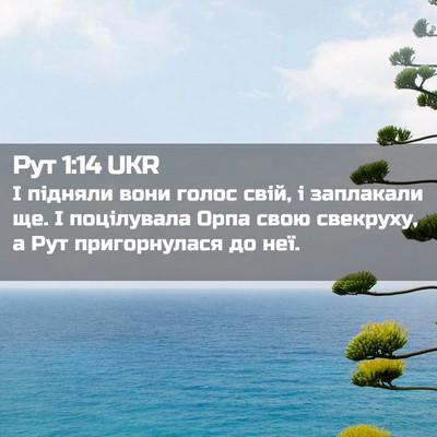 Picture 02 - Рут 1:14 UKR - І підняли вони голос свій, - Bible Verse Picture