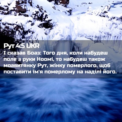 Picture 02 - Рут 4:5 UKR - І сказав Боаз: Того дня, - Bible Verse Picture