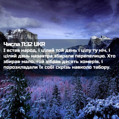 Picture 02 - Числа 11:32 UKR - І встав народ, і цілий той - Bible Verse Picture