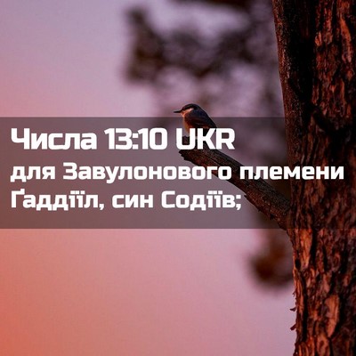 Picture 02 - Числа 13:10 UKR - для Завулонового племени - Bible Verse Picture