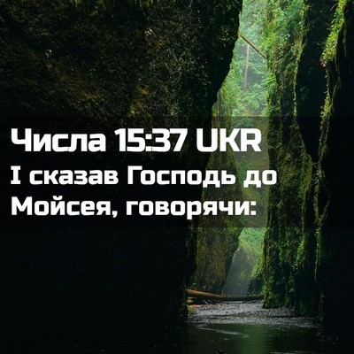 Picture 02 - Числа 15:37 UKR - І сказав Господь до Мойсея, - Bible Verse Picture