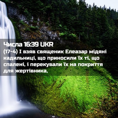 Picture 02 - Числа 16:39 UKR - (17-4) І взяв священик - Bible Verse Picture