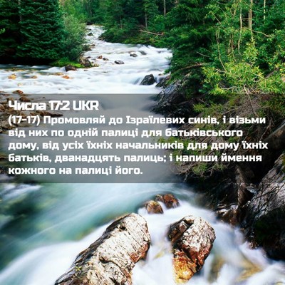 Picture 02 - Числа 17:2 UKR - (17-17) Промовляй до - Bible Verse Picture