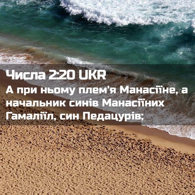 Picture 02 - Числа 2:20 UKR - А при ньому плем'я - Bible Verse Picture