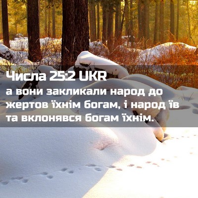 Picture 02 - Числа 25:2 UKR - а вони закликали народ до - Bible Verse Picture