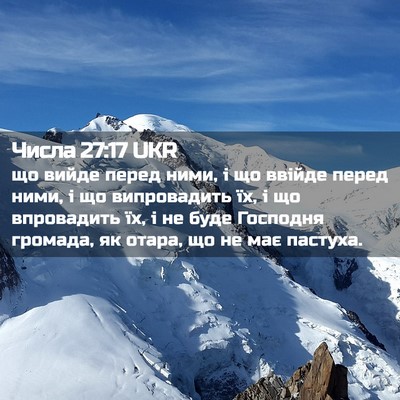 Picture 02 - Числа 27:17 UKR - що вийде перед ними, і що - Bible Verse Picture
