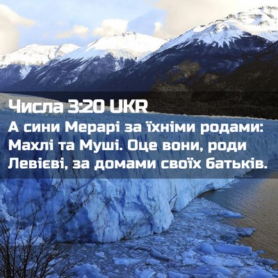 Picture 02 - Числа 3:20 UKR - А сини Мерарі за їхніми - Bible Verse Picture