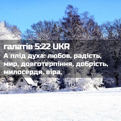 Picture 02 - галатів 5:22 UKR - А плід духа: любов, радість, - Bible Verse Picture