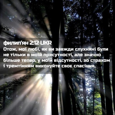 Picture 02 - филип'ян 2:12 UKR - Отож, мої любі, як ви завжди - Bible Verse Picture