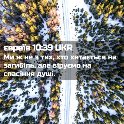 Picture 02 - євреїв 10:39 UKR - Ми ж не з тих, хто хитається - Bible Verse Picture