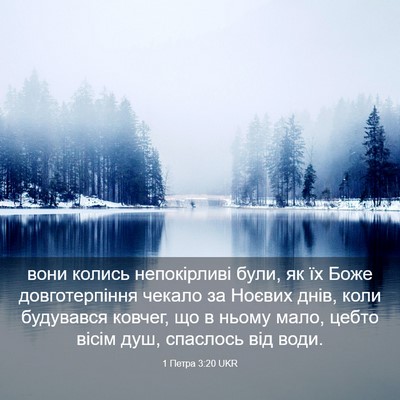 Picture 03 - 1 Петра 3:20 UKR - вони колись непокірливі - Bible Verse Picture