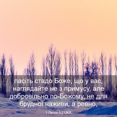 Picture 03 - 1 Петра 5:2 UKR - пасіть стадо Боже, що у вас, - Bible Verse Picture