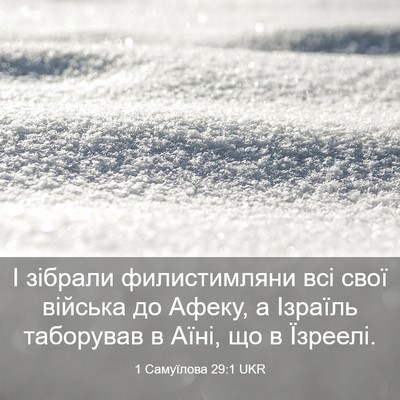 Picture 03 - 1 Самуїлова 29:1 UKR - І зібрали филистимляни всі - Bible Verse Picture