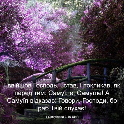 Picture 03 - 1 Самуїлова 3:10 UKR - І ввійшов Господь, і став, і - Bible Verse Picture