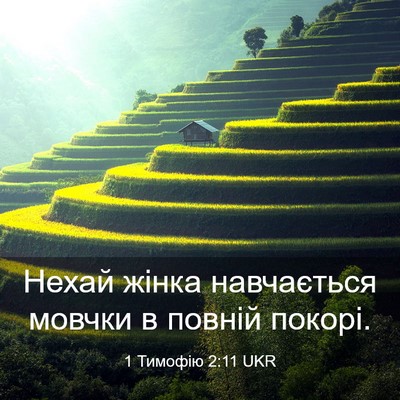 Picture 03 - 1 Тимофію 2:11 UKR - Нехай жінка навчається - Bible Verse Picture