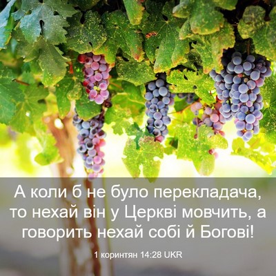 Picture 03 - 1 коринтян 14:28 UKR - А коли б не було - Bible Verse Picture
