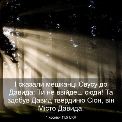 Picture 03 - 1 хроніки 11:5 UKR - І сказали мешканці Євусу - Bible Verse Picture