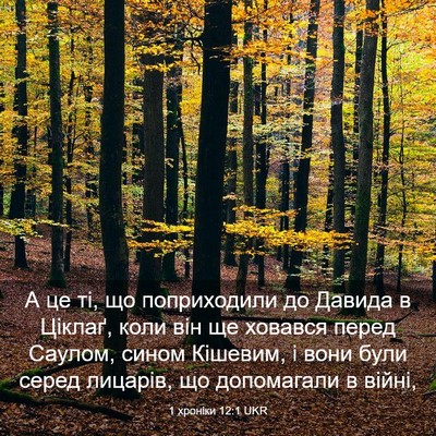 Picture 03 - 1 хроніки 12:1 UKR - А це ті, що поприходили до - Bible Verse Picture