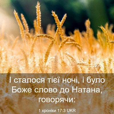 Picture 03 - 1 хроніки 17:3 UKR - І сталося тієї ночі, і було - Bible Verse Picture