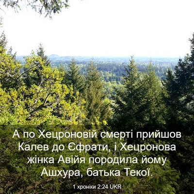 Picture 03 - 1 хроніки 2:24 UKR - А по Хецроновій смерті - Bible Verse Picture
