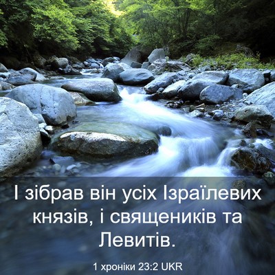 Picture 03 - 1 хроніки 23:2 UKR - І зібрав він усіх - Bible Verse Picture