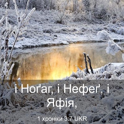 Picture 03 - 1 хроніки 3:7 UKR - і Ноґаг, і Нефеґ, і - Bible Verse Picture