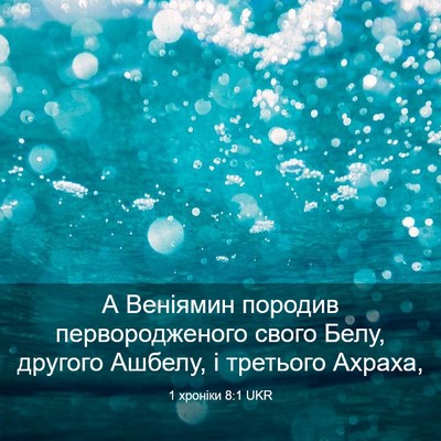 Picture 03 - 1 хроніки 8:1 UKR - А Веніямин породив - Bible Verse Picture
