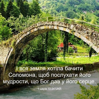Picture 03 - 1 царів 10:24 UKR - І вся земля хотіла бачити - Bible Verse Picture