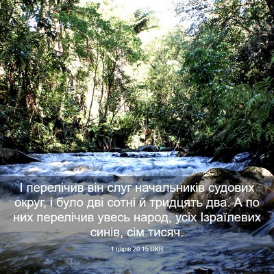 Picture 03 - 1 царів 20:15 UKR - І перелічив він слуг - Bible Verse Picture